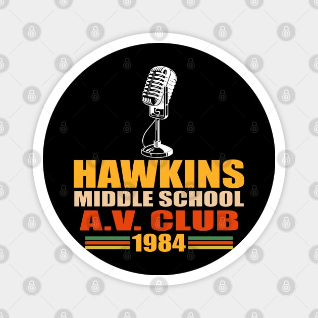 Stranger Things - Hawkins Middle School Magnet by rafahdara